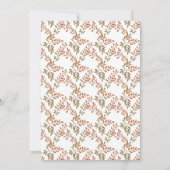 Elegant Little Pumpkin Baby shower Bedankkaart (Achterkant)