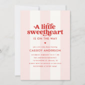 Elegant Little Sweetheart Valentijn Baby shower Kaart (Voorkant)