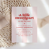 Elegant Little Sweetheart Valentijn Baby shower Kaart