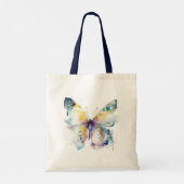 Elegant Live Lach Liefde Vlinders Tote Bag (Achterkant)