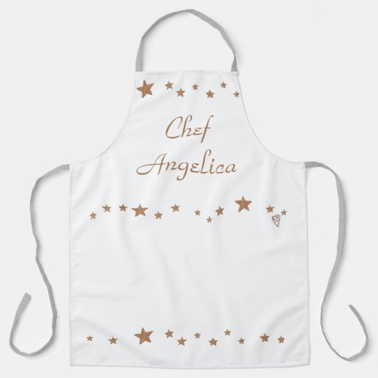 Elegant Lively Gold Stars Sjabloon Schorten (Voorkant)