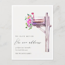 Elegant Lively Pink Floral Mailbox We hebben verpl Briefkaart