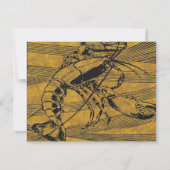 Elegant Lobster Feast Dinner Party Kaart (Achterkant)