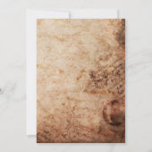 Elegant Lock en Key Wedding Invitation Kaart (Achterkant)