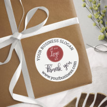  Elegant Logo bedankt de Klassieke Ronde Sticker