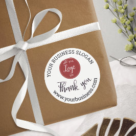  Elegant Logo bedankt de Klassieke Ronde Sticker