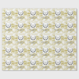 Elegant Logo Goud Textuur Cadeaupapier