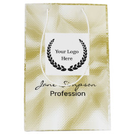 Elegant Logo Goud Textuur Medium Cadeauzakje