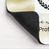 Elegant Logo Goud Textuur Muismat (Hoek)