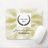 Elegant Logo Goud Textuur Muismat (Met muis)