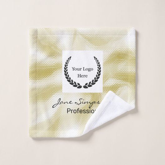 Elegant Logo Goud Textuur Washandje (Wasdoekje)