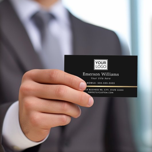 Elegant logo QR code golden gradiënt dividend zwar Visitekaartje