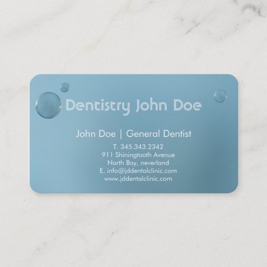 Elegant logo tandarts visitekaartje (Voorkant)