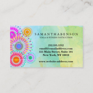 Elegant Logo Yoga Meditatie Lotos Bloemen Visitekaartje