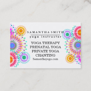 Elegant Logo Yoga Meditatie Lotusbloemen Visitekaartje