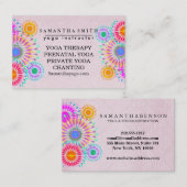 Elegant Logo Yoga Meditation Lotus Flowers Visitekaartje (Voorkant / Achterkant)