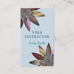 Elegant Logo Yoga Meditation Lotus Flowers Visitekaartje