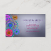 Elegant Logo Yoga Meditation Visitekaartje (Achterkant)