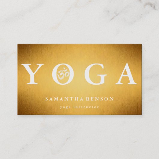 Elegant Logo Yoga Meditation Visitekaartje (Voorkant)