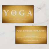 Elegant Logo Yoga Meditation Visitekaartje (Voorkant / Achterkant)