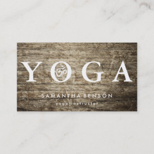 Elegant Logo Yoga Meditation Visitekaartje