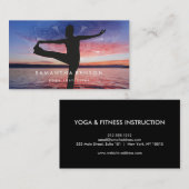 Elegant Logo Yoga Meditation Visitekaartje (Voorkant / Achterkant)