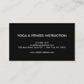 Elegant Logo Yoga Meditation Visitekaartje (Achterkant)