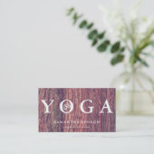 Elegant Logo Yoga Meditation Visitekaartje (Staand voorkant)