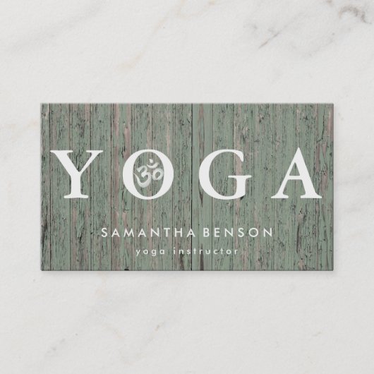 Elegant Logo Yoga Meditation Visitekaartje (Voorkant)