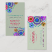 Elegant Logo Yoga Meditation Visitekaartje (Voorkant / Achterkant)