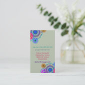 Elegant Logo Yoga Meditation Visitekaartje (Staand voorkant)