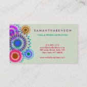 Elegant Logo Yoga Meditation Visitekaartje (Achterkant)