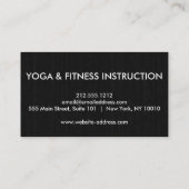 Elegant Logo Yoga Meditation Visitekaartje (Achterkant)