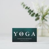 Elegant Logo Yoga Meditation Visitekaartje (Staand voorkant)