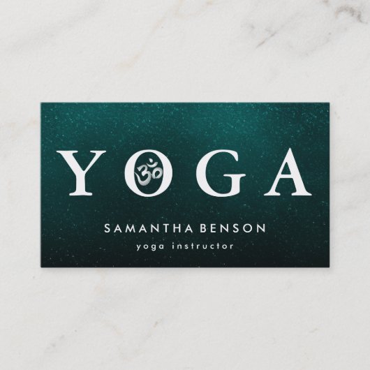 Elegant Logo Yoga Meditation Visitekaartje (Voorkant)