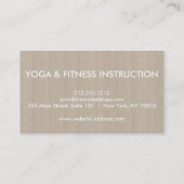 Elegant Logo Yoga Meditation Visitekaartje (Achterkant)