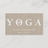 Elegant Logo Yoga Meditation Visitekaartje (Voorkant)