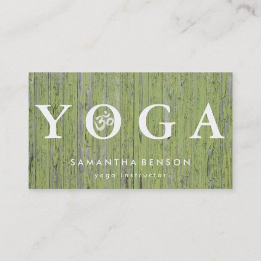 Elegant Logo Yoga Meditation Visitekaartje (Voorkant)