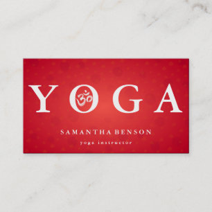Elegant Logo Yoga Meditation Visitekaartje
