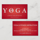 Elegant Logo Yoga Meditation Visitekaartje (Voorkant / Achterkant)