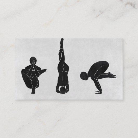 Elegant Logo Yoga Visitekaartje (Voorkant)
