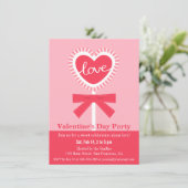 Elegant Lollipop Heart Snoep Valentijnsdag Party Kaart (Staand voorkant)