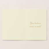 Elegant Lone Tree Bedankt Gold Folie Kaarten (Binnen)