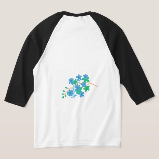 Elegant Long Leaf Line Art | Minimal Botanical  T-shirt (Laag Achter)