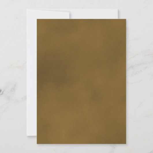 Elegant Long Stemmed Golden Roos Chic Wedding Kaart (Achterkant)