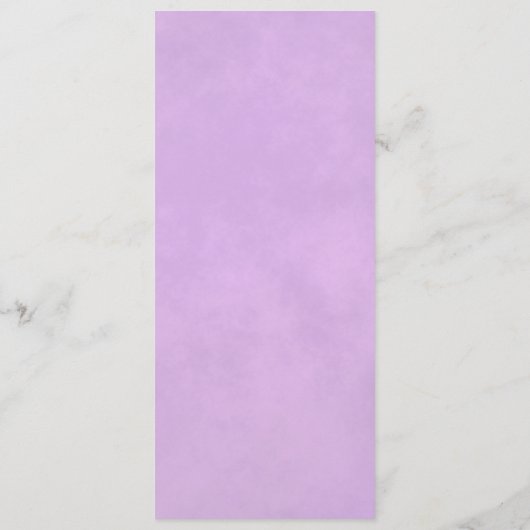 Elegant Long Stemmed Lilac Purple Rose Wedding Menu (Achterkant)