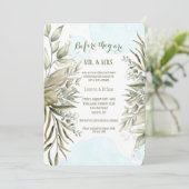 Elegant Loofwerk Kaart (Staand voorkant)