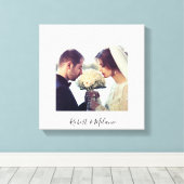 Elegant Loofwerk | Persoonlijke Canvasprint Canvas Afdruk (Insitu (Houten vloer))