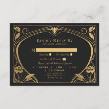 Elegant Lotus Art Nouveau Wedding