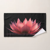 Elegant Lotus Black Bad Handdoek (Handdoek)